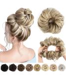 Vlasy Messy Bun Hair Piece Curly Wavy Scrunchies Extension Chignon Updo Synthetic Hair - 18/22# 60g - Buy Online on GoSupps.com