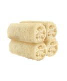 Organic Natural Loofah Sponge Set - 100% Plastic Free Compostable Body Bath Scrubber for Cleaning & Showering (Set of 4 - Buy Online on GoSupps.com
