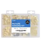 Assorted Picture Hanging Kit | 220 Piece Assortment with Wire  Picture Hangers  Hooks  Nails and Hardware for Frames - Buy Online on GoSupps.com