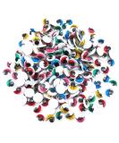 Yueton 200pcs Mini Wiggle Eyes with Eyelash - Colorful Adhesive Back Googly Eyes for Kids Crafts (10mm) - Buy Online on GoSupps.com