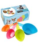 HINMAY Pet Food Scoops Set - Plastic Measuring Cups for Dog, Cat, and Bird Food - Buy Online on GoSupps.com