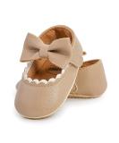 RVROVIC Baby Girl Moccasins | Princess Mary Jane Flat Shoes 12-18 Months | Beige Toddler Shoes - Buy Online on GoSupps.com