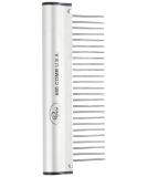 Resco USA-Made Coarse Ergonomic Comb for Dog, Horse & Cat Grooming | Brushed Aluminum Finish - Buy Online on GoSupps.com