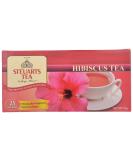 Steuarts Tea - Hibiscus Tea 25 Tea bags 50g |Pure Natural Hibiscus Herbal Tea Bags | Caffeine Free | Traditional Healing - Buy Online on GoSupps.com