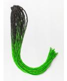 DreadLab - Soft Style Ombre Double Ended Synthetic Dreadlocks Twists 10 Pack (Black - Light Spring Green Transitional) - Buy Online on GoSupps.com