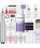 Saviland Acrylic Nail Kit - 3 Colors Powder & Liquid Set with Brushes, Drill, Top Gel, Nail Glue - Salon Quality DIY Acrylic Kit (03) - Buy Online on GoSupps.com