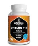 High-Dose Vegan Vitamin B12 Methylcobalamin 500 mcg - 180 Tablets for 6 Months | Pure Natural Supplements - Buy Online on GoSupps.com