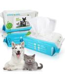 PrimePets Dog Wipes - Deodorizing Pet Grooming Wipes 8 x 6 Fragrance Free - 100ct per Pack - Cat Wipes for Paws, Face, Butt, Eyes, Ears - 3 Packs- 300 Wipes Total - Buy Online on GoSupps.com