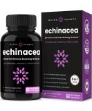 Echinacea Goldenseal 1000mg with Elderberry, Vitamin C, Zinc & Ginger | Immune Boost Vegan Capsules | Premium Echinacea Root Supplement - Buy Online on GoSupps.com