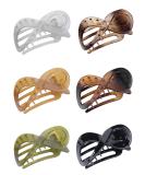 Shop Kavya Big French Hair Clips - 6 Slip-Resistant Elegant Hair Clips for Women & Girls - Glossy Shine Perfect for Thin Hair - Buy Online on GoSupps.com