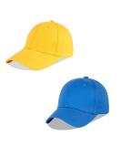 LANGZHEN 100% Cotton Kids Baseball Cap Hat | Adjustable Sun Hat for Girls Boys 1-2 Years | Yellow+Blue - Buy Online on GoSupps.com