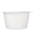 White Half Pail for Commode Chair with Lid - 1.5 Gallon Capacity - Buy Online on GoSupps.com