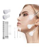 WXYINSPAS 40 Pcs Face Tape Lifting Invisible with String for Wrinkles  Jowls  Neck  Eye  Waterproof High Elasticity V Shape Lift Tape Stickers  Instant Makeup Bands facelifttape-B-40pcs - Buy Online on GoSupps.com