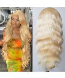 LUMIERE 613 Blonde Lace Front Wig 24 Body Wave - Brazilian Virgin Human Hair, 160% Density HD Lace Closure Wig for Black Women - Buy Online on GoSupps.com