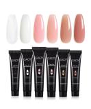 GAOY Poly Gel Set - 6 Colors Nude Pink Nail Extension Builder Gel for Salon-quality Nail Art - Ideal for Beginners & Professionals - Buy Online on GoSupps.com