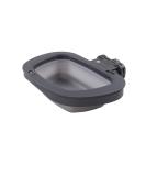 Dexas Collapsible Kennel Bowl - 2.5 Cups Light Grey Medium - Portable Pet Dish for Travel & Outdoor Use - Buy Online on GoSupps.com