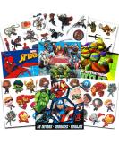 Super Hero Tattoos Party Favors Set -- 150 Superhero Temporary Tattoos Featuring Marvel Avengers, Spiderman and Teenage Mutant Ninja Turtles Bundle with Avengers Reward Stickers - Buy Online on GoSupps.com