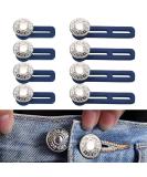 8PCS Button Extender Set for Trousers, Pants, Jeans, and Skirts - Adjustable Waistband Extension - Buy Online on GoSupps.com