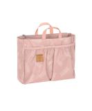 Casual Baby Stroller Organizer Diaper Bag - Small Multi-Talent Bag with Diaper Pad in Soft Stripes Rose - Buy Online on GoSupps.com