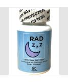 Rad ZZZ Natural Sleep Aid Pills - 60 Capsules | Promotes Restful Sleep | USA-Made | International Shipping Available - Buy Online on GoSupps.com