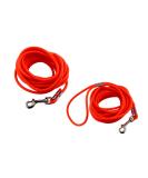 Lennie Waterproof Tow Lines for Small Dogs - Made in Germany | Easy-Care Round Dog Leash - 5m 10m 15m Options - Neon Orange ( 6mm Up to 15kg) - Buy Online on GoSupps.com