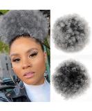 Afro Puff Drawstring Ponytail for Black Women High Puff Drawstring Short Ponytail Bun Afro Kinky Curly Ponytail Hairpieces with Clip In (1BT0906) - Buy Online on GoSupps.com