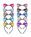 WXJ13 10 Pieces Cat Ears Headbands Reversible Sequins Headbands Hair Accessories for Girls and Women - Buy Online on GoSupps.com