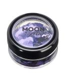Moon Glitter Lavender Chunky Glitter - Cosmetic Festival Makeup for Face, Body, Nails, Hair & Lips - 3g - Buy Online on GoSupps.com