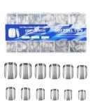Short Nail Tips - 600PCS Half Matte Soft Gel Nail Tips Full Cover False Nails Tips Clear Acrylic Fake Nails Tips for Press On Nails Short 12 Size 600 PCS (600-Short-C) C Short - Buy Online on GoSupps.com