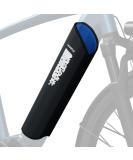 Lainfeld e-bike battery protective cover with reflectors |30-41 cm circumference |Universal fit |Protects against cold & dirt |Ebike cordless protection accessories |Battery protection from neoprene bicycle protective cover black - blue - Buy Online on GoSupps.com