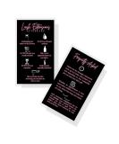 Lash Extension Aftercare Cards - 50 Pack | Eyelash Supplies | 2x3.5 inches Business Card Size | Black & Neon Pink Design - Buy Online on GoSupps.com