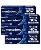 Mentadent White Now Toothpaste - 6 Pack (75ml each) | Stain Removal & Teeth Lightening - Immediate Results - Buy Online on GoSupps.com