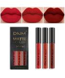 CAHIUYOA 3-Piece Dark Red Matte Liquid Lipstick Set | Long-Lasting, Smudge-Proof & Waterproof Lip Gloss | Labial Mate Larga Duraci n 24 - Set 05 - Buy Online on GoSupps.com