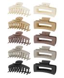 Kavya 10-Piece Hair Clips Set for Women Big Thick Hair Styling Accessories Multi-Color Slippery Hair Clips for Girls - Buy Online on GoSupps.com