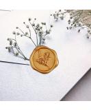 Botanical Adhesive Wax Seal Stickers 25Pk - Pre-Made from Real Sealing Wax (Gold) - Buy Online on GoSupps.com