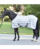 Busse Transport Fly Sheet - Stripe Silver (Navy) | 155 cm Back Length | International Shipping Available - Buy Online on GoSupps.com