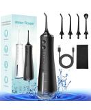 Water Dental Flosser Cordless - 4 Modes Professional Oral Irrigator | 300ML Rechargeable & Waterproof | Perfect for Home & Travel - Buy Online on GoSupps.com