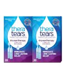 TheraTears Dry Eye Therapy - Preservative Free Lubricating Eye Drops 30 Single-Use Vials (2 Pack) - International Shipping Available - Buy Online on GoSupps.com