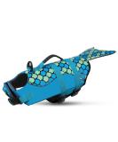 Cit toile Dog Swimming Jar - Life Jacket for Small Medium & Large Dogs with Mermaid Tail | Glau Mermaid-Blue Dog Lifeguard Vest - Buy Online on GoSupps.com