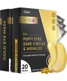 Under Eye Patches - 40 Pairs | Gold Eye Masks with Amino Acids & Collagen for Dark Circles & Puffiness - Buy Online on GoSupps.com