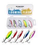 THKFISH Fishing Lures Trout Lures Fishing Spoons Lures for Trout Pike Bass Crappie Walleye 18oz 15oz 14oz 38oz 12oz 34oz 5pcs Color A 18oz 5pcs - Buy Online on GoSupps.com