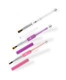 Buy Pink Nail Brush Set for Gel & Acrylic Art | Professional Nail Art Brushes for UV Gel Painting - Buy Online on GoSupps.com