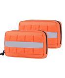 Oneigris feed bag for dogs 2 pieces large space moll feed bag Dog training with reflective stripes Suitable for tactical dog harness training walking orange - Buy Online on GoSupps.com