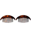 Caravan Large Interlocking Comb Pony Tortoise Shell Pair 2 Count (Pack of 1) - Buy Online on GoSupps.com