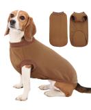 Buy Kuoser Medium Dog Sweater - Stylish & Soft Pet Clothing for Dogs & Cats Perfect Thin Coat & Pajamas in Brown - Buy Online on GoSupps.com