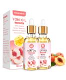 2 Pack Organic Yoni Oil for Women - pH Balance Feminine Deodorant & Vaginal Moisturizer - All Natural with Peach Essential Oil (1 fl oz each - Buy Online on GoSupps.com
