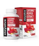 Stay Alive Cayenne Pepper Supplement - 8000mg Ginger Garlic Turmeric & BeetRoot - 120 Caps for Cardiovascular & Immune Support - Buy Online on GoSupps.com