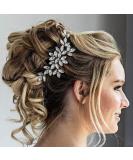 Unicra Bride Crystal Wedding Hair Comb - Rhinestone Bridal Side Accessory (A-Silver) - Buy Online on GoSupps.com