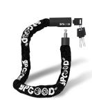 SPGOOD Bike Lock with 3 Keys - High-Safety Anti-Theft 90cm Chain Lock for Bicycle E-Scooter E-Bike MTB Motorcycle & Cargo Bike - Waterproof & Durable - Buy Online on GoSupps.com
