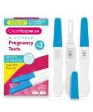 Clear Response Midstream Pregnancy Tests 3pk - Over 99% Accuracy | Fast & Clear Home Early Detection Tests - Buy Online on GoSupps.com